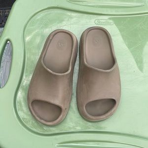 Brown Yeezy Slides